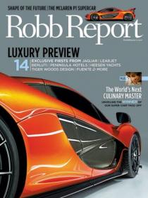 Robb Report USA - The Worlds Next Culinary MAster (January 2013)