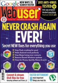 Webuser Magazine - Never Crash Again Ever! Plus New Ways To Search Faster (24 January 2013)