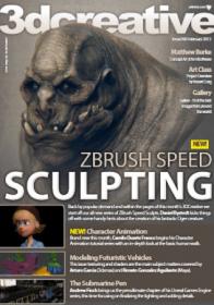 3DCreative Issue 90 - NEW ZBrush Speed Sculpting (February 2013)