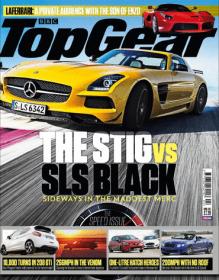 BBC Top Gear Magazine UK - The STIG Vs SLS Black  (April 2013)