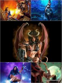 30 Sexy Fantasy Mythical Girls 3D Wallpapers