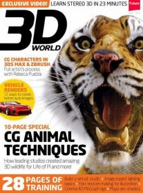 3D World UK - CG Animal Techniques and Amazing 3D Wildlife in Life of Pi (July 2013)