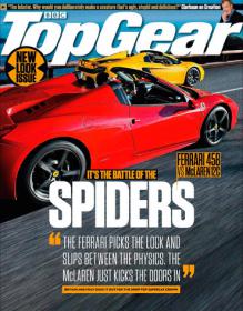 BBC Top Gear Magazine UK - Its The Battle Of The Spiders - Ferrari 458 Vs McLearn 12C (June 2013)