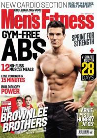 Men's Fitness V Shaped Body in 28 Days Gym Free ABS Plus July 2013