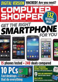 Computer Shopper - Get The Right Smartphone For You + 10 PCs Fast Desktops That Do Everything (August 2013)