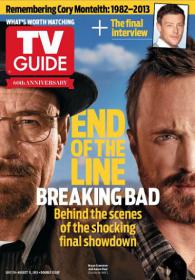 TV Guide USA - End of the Line Breaking BAD Behind the Scene of the Shocking Final SHow Down (29 July 2013)