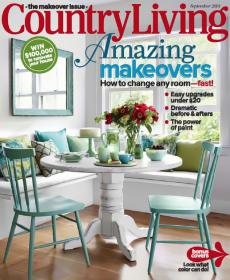 Country Living (USA) - AMAZING MAKEOVERS- How To Change Any Room Fast ! (September 2013) [FIXED]