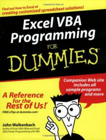 Microsoft Excel VBA Programming for Dummies