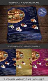 Restaurant Flyer PSDTemplate(malestom)