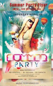 Summer Party Flyer PSD Template(malestom)