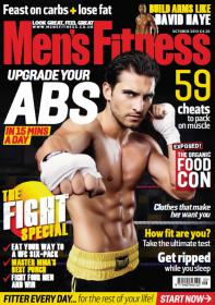 Men's Fitness UK - Upgrade Your Abs In 15 Mins a Day + 59 Cheats To Pack On Muscle (October 2013)