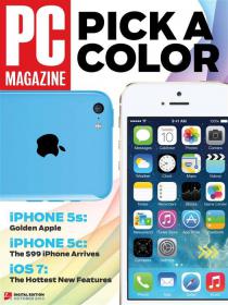 PC Magazine - Pick a Color iPhone 5S + iPhone 5C + iOS7 (October 2013)