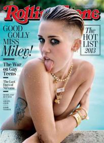 Rolling Stone - OH Good Gooly Miss Miley Nude on the Pool (10 October 2013)