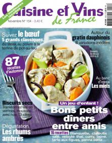 Cuisine et Vins de France N 154 - Novembre 2013