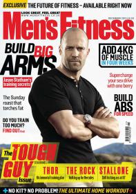 Men's Fitness UK - Jason Statham's Training Secrets- Build Big Arms + Add 4kg Of Muscle In Four Weeks (December 2013)