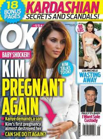 OK! Magazine - Oh Damn KiM Pregnant Again But Whos the Father (11 November 2013)