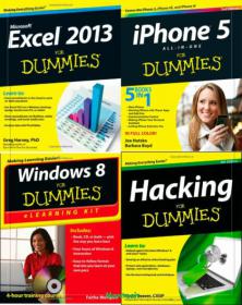 IPhone 5 All-in-One,Excel 2013,Windows 8 eLearn and Hacking For Dummies -Mantesh