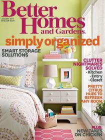 Better Homes and Gardens - Simply Organized +Smart Storage Solutions (January 2014 USA (HQ PDF))