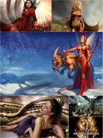 30 Sexy Fantasy Mythical Girls 3D Super HD Wallpapers