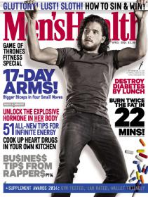 Men's Health UK - Game of Thrones Fitness Special + 17-Day Arms Bigger Biceps in Smaller Moves (April 2014)