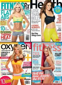 Women Fitness & Health Magazine 4 Pack - 2014 (True PDF)
