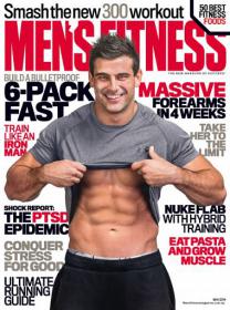 Men's Fitness - Train Like an  IRON Man + Eat Pasta and Grow Muscle (May 2014 AU)