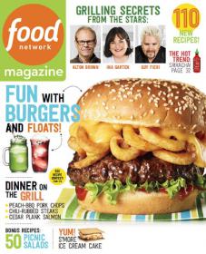 Food Network Magazine - Fun with Burgers and Floats + 110 New Recipes (June 2014)