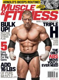 Muscle & Fitness USA - Bulk Up With our Complete 12 - Week Plan + 5 Easy Meals For Big Gains + Add 16 LBS of Pure Muscle  (June 2014)