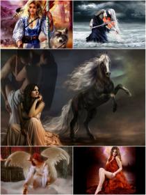 30 Sexy Fantasy Mythical Girls 3D Super HD Wallpapers