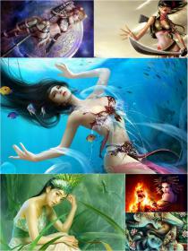 30 Sexy Fantasy Mythical Girls 3D Super HD Wallpapers