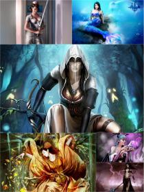 30 Sexy Fantasy Mythical Girls 3D Super HD Wallpapers