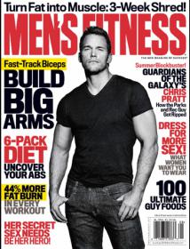 Men's Fitness - Fast Track Biceps BUILD BIG ARMS (July + August 2014)