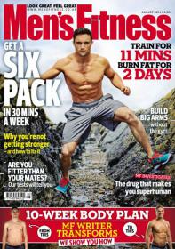 Men's Fitness UK - Get A Six Pack in 30 Mins A Week (August 2014)