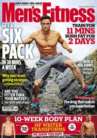 Mens Fitness UK - Get A Six Pack In 30 Mins A Week + 10-Week Body Plan and More (August 2014)