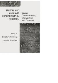Speech and Language Impairments in Children [PDF] [StormRG]