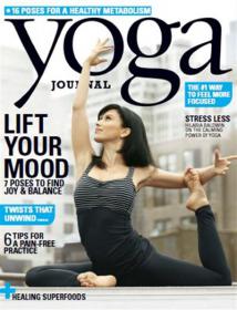 Yoga Journal USA - Lift Your Mood 7 Poses to Find joy & Balance  + 6 Tips for A Pain - Free Practice  (September 2014) (True PDF)