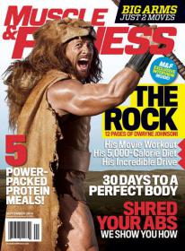 Muscle & Fitness - The Rock 5 Power Packed Protein Meals + 30 days to a Perfect Body  (September 2014)