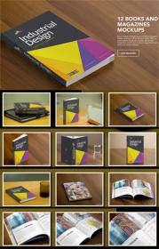 Zippypixels 12 Books and Magazines Mockups