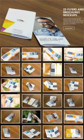 Zippypixels 25 Flyers and Brochures Mockups