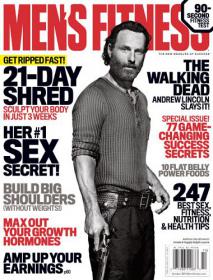 Men's Fitness USA - Get Ripped Fast 21 - Day  Shred + The Walking Dead Andrew lincln Slays it  + Max out Your Growth Hormons AMP Up Your Earnings  (October 2014)