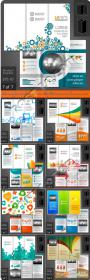 Business Flyer Brochure Vector Set - Tri Fold Business Brochure Vector Set 51