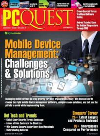 PCQuest -  Mobile Device Management + Challenges & Solutions (September 2014) (True PDF)