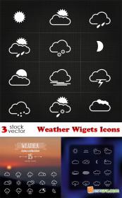 Vectors - Weather Wigets Icons