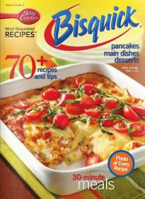 Betty Crocker's Bisquick Cookbook Vol,6 Number 3 + 70 Recipes and Tips