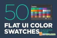 Creativemarket 50 Flat UI color swatches 65170