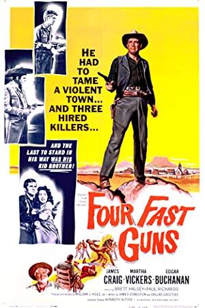 Four Fast Guns  (Western 1960)  James Craig  720p