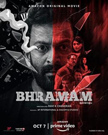 Bhramam (2021) 1080p WEB-HDRip Dual Audio [Hindi DD 5.1 + Malayalam] x264 AAC ESub By Full4Movies